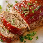 Delicious Homemade Meatloaf Slice