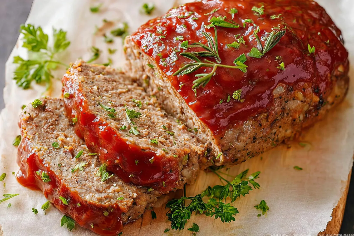 Delicious Homemade Meatloaf Slice