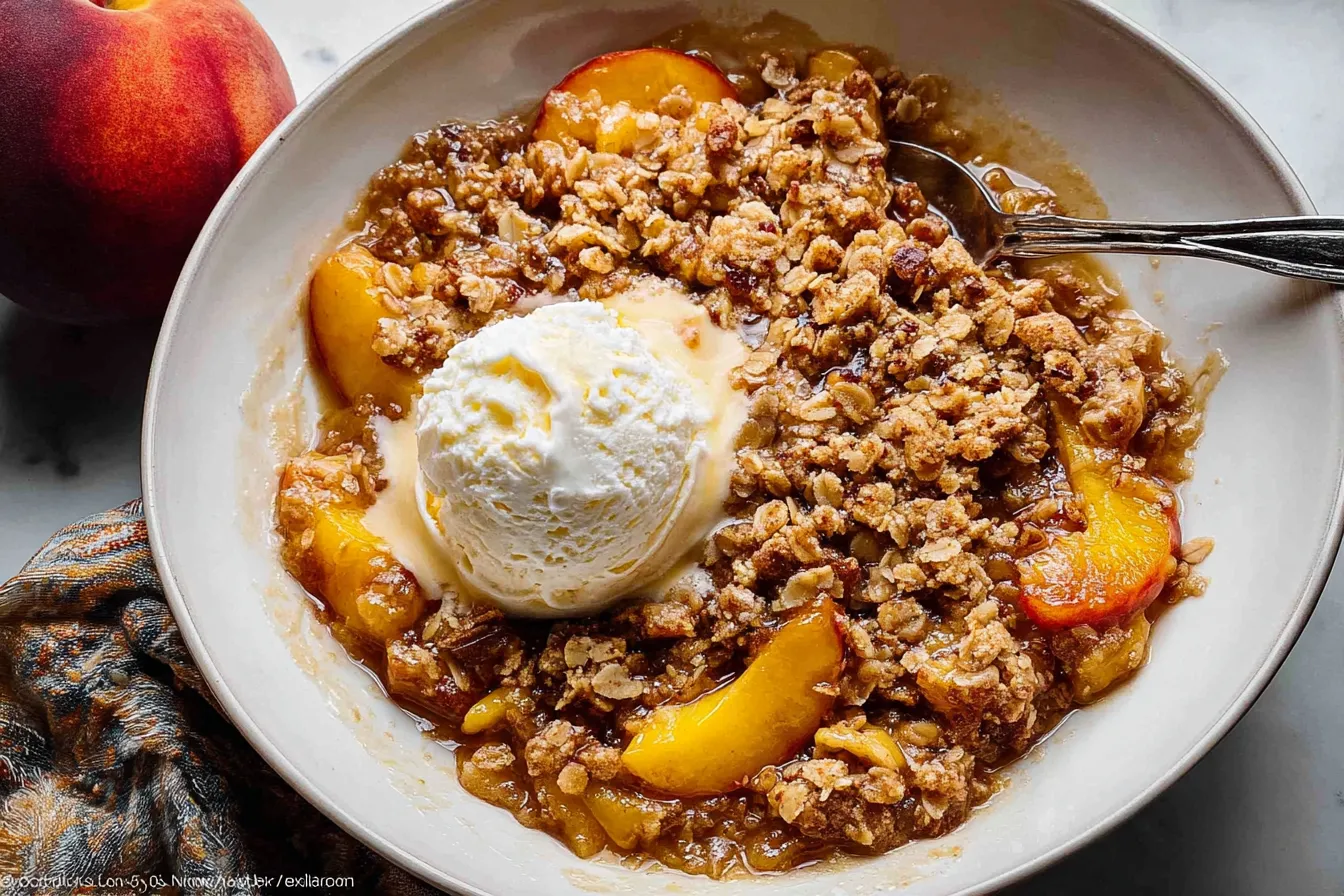 Peach Crisp Bliss: A Delicious Summer Dessert Recipe 2 Peach Crisp
