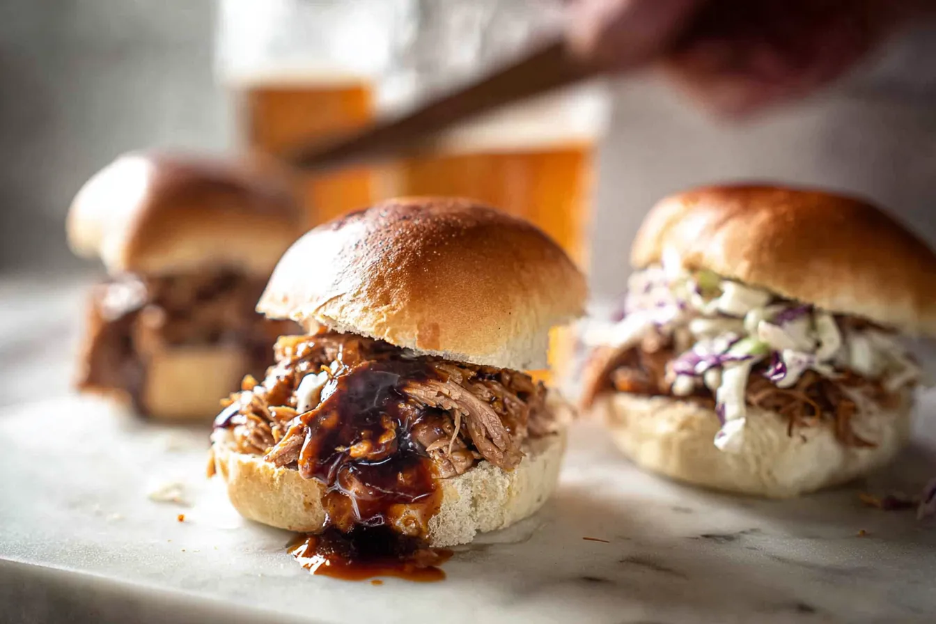 Pulled Pork Sliders: The Perfect Crowd-Pleasers! 2 Pulled Pork Sliders
