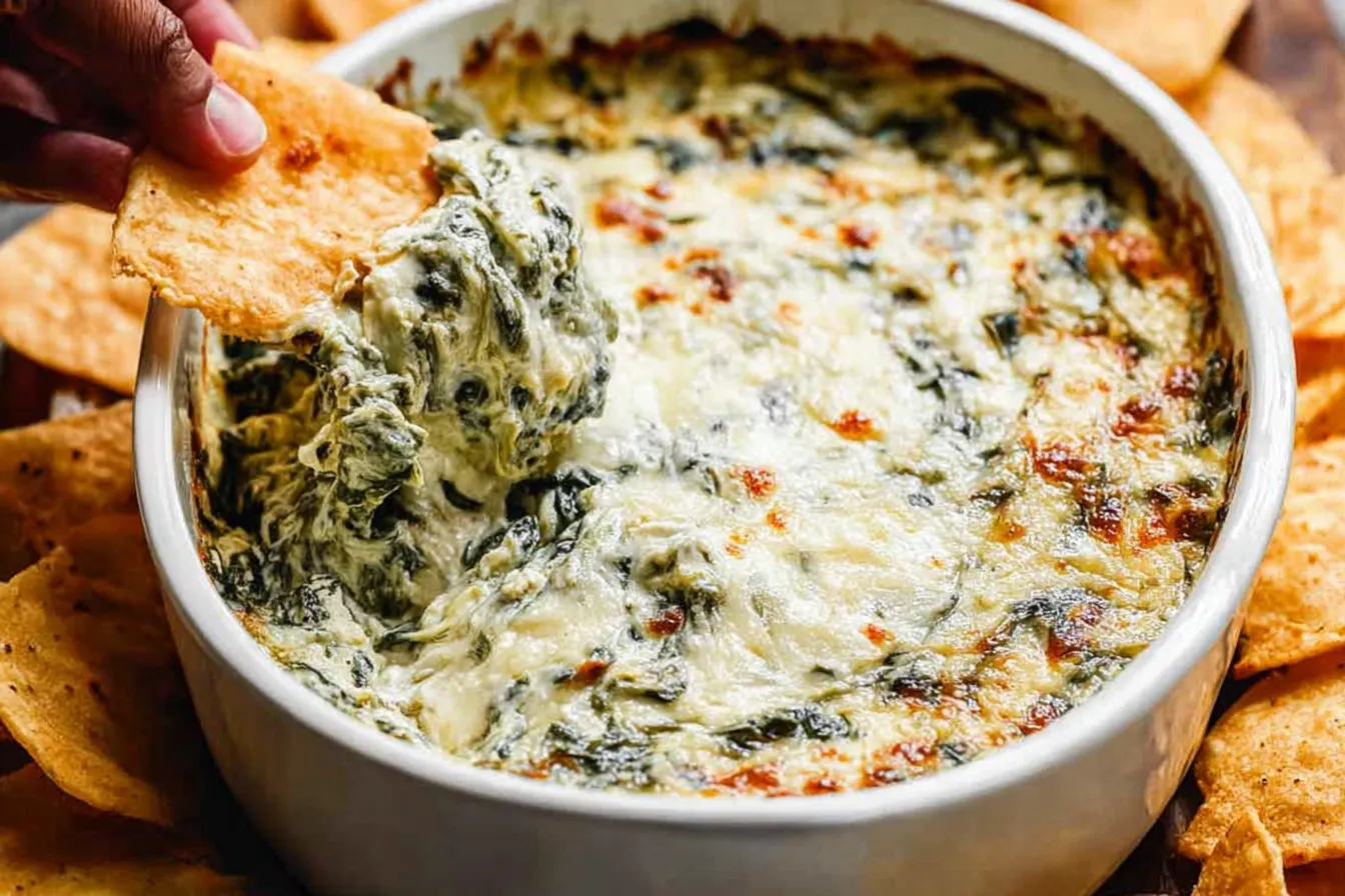 Spinach Artichoke Dip That Will Delight Your Taste Buds 1 Delicious Spinach Artichoke Dip Ready to Serve
