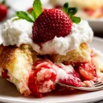 Delicious Strawberry Shortcake on a Plate