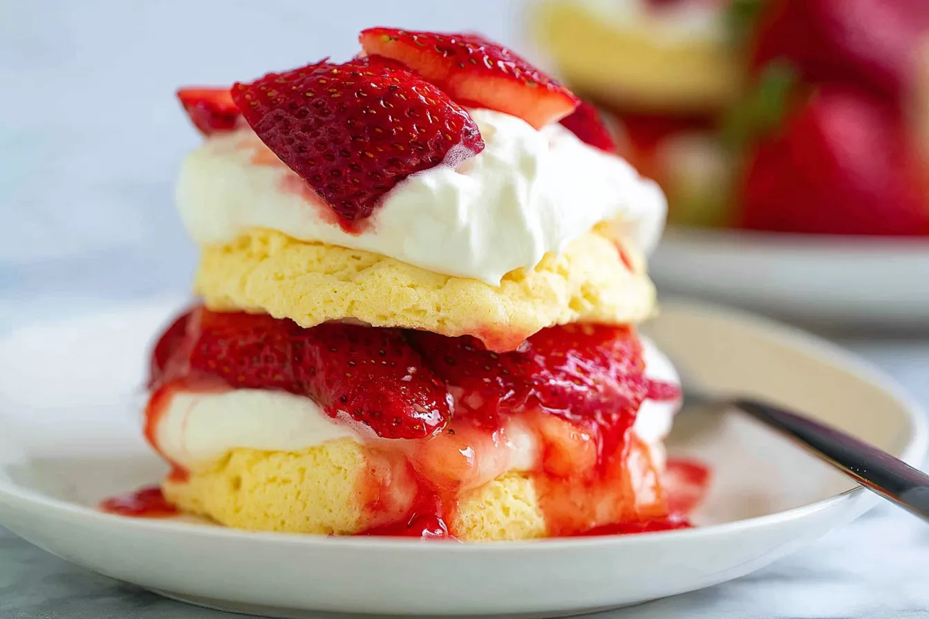 Strawberry Shortcake: Delightful Dessert for Every Occasion 1 Delicious Strawberry Shortcake Slices Ready to Enjoy