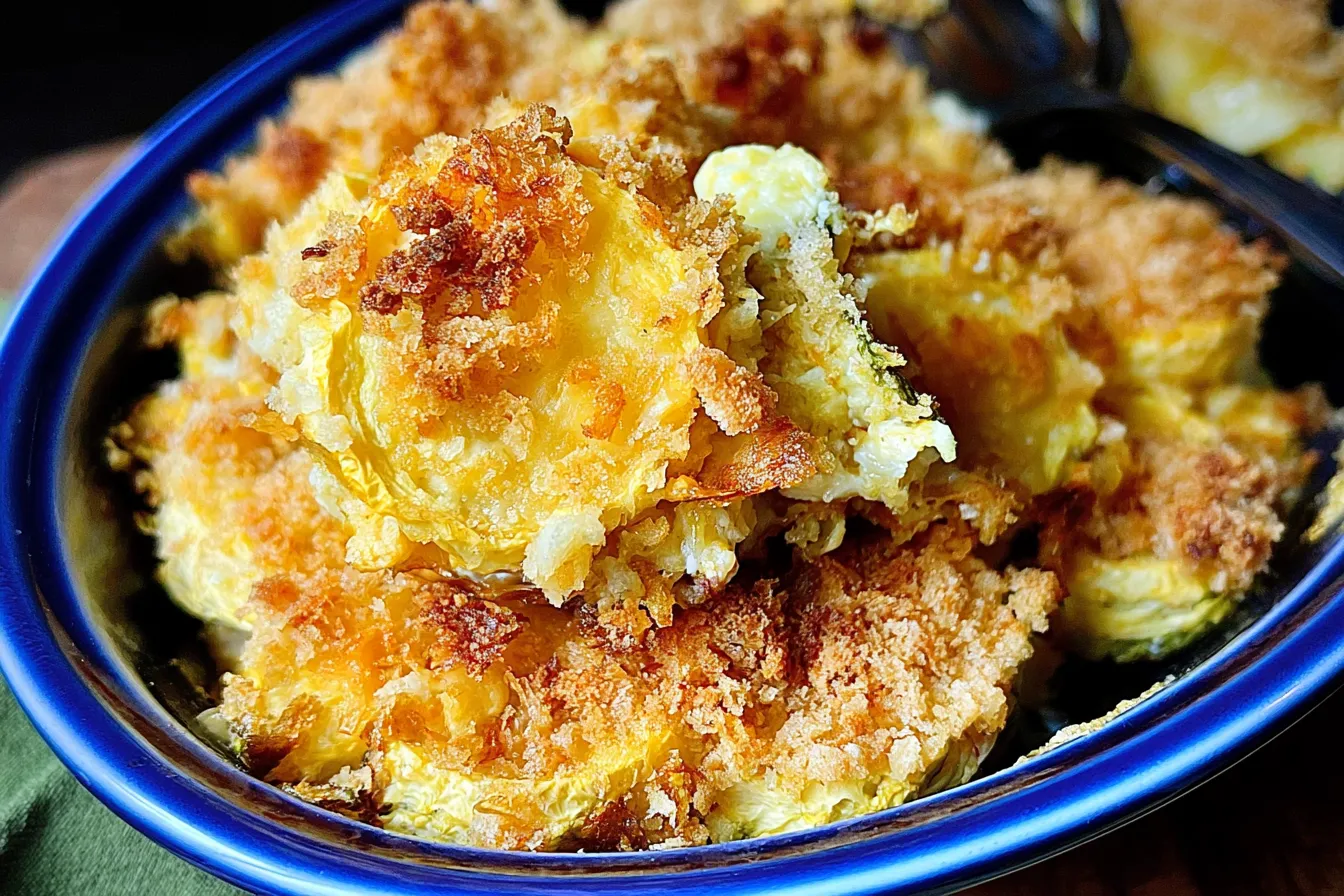 Summer Squash Casserole: A Delicious Summer Delight Fresh Summer Squash Casserole Ready to Serve