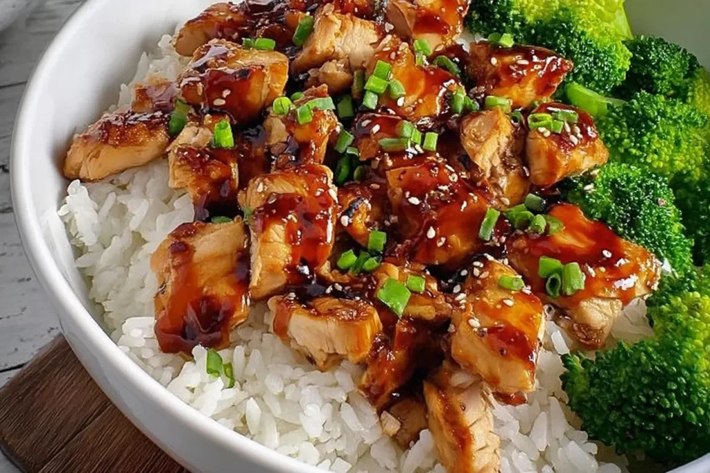 Delicious Teriyaki Chicken Bowls Ready to Serve