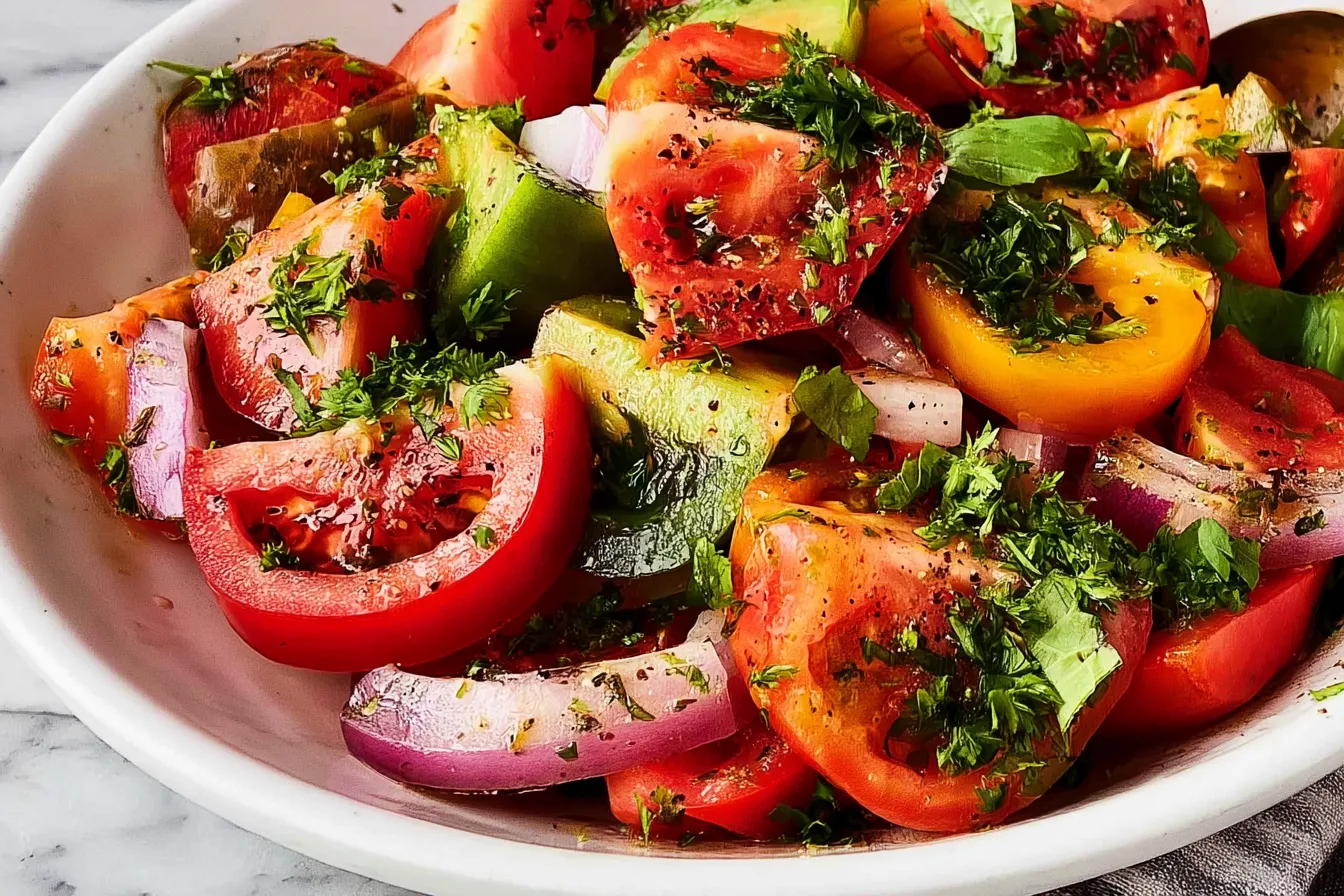 Tomato Salad: Fresh and Flavorful Ideas You'll Love 1 Vibrant Tomato Salad with Fresh Herbs