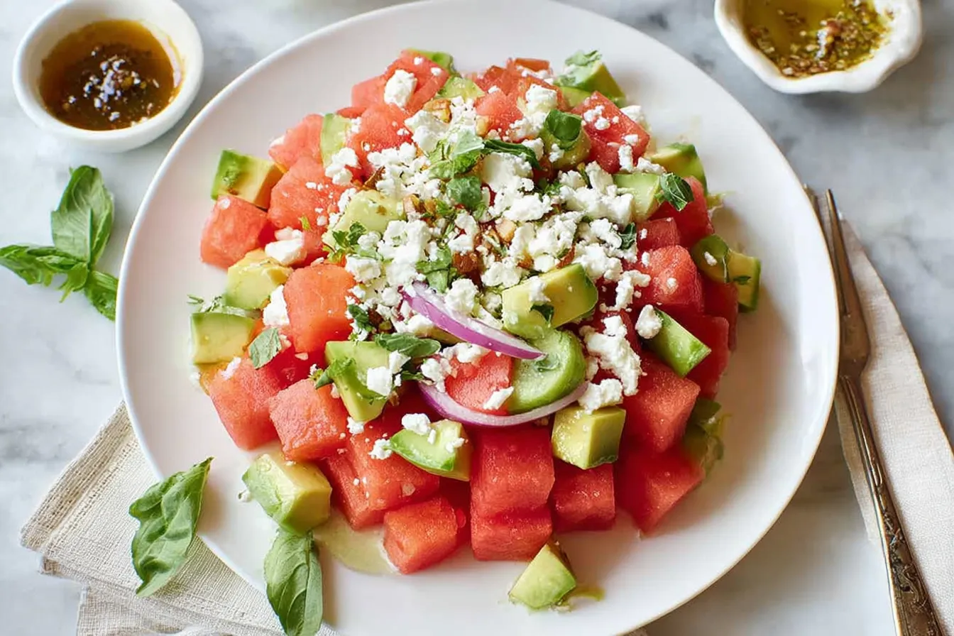 Watermelon Feta Salad: A Refreshing Summer Delight 2 Watermelon Feta Salad