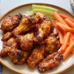 Crispy Air Fryer Chicken Wings Ready to Serve
