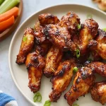Crispy Air Fryer Chicken Wings Ready to Serve