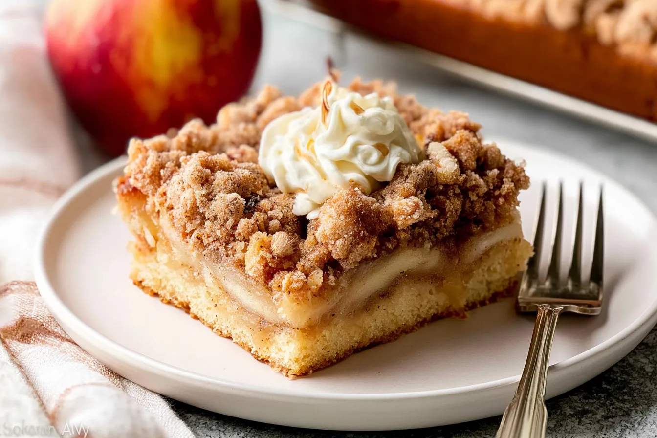 Delicious Apple Crumb Coffee Cake Freshly Baked