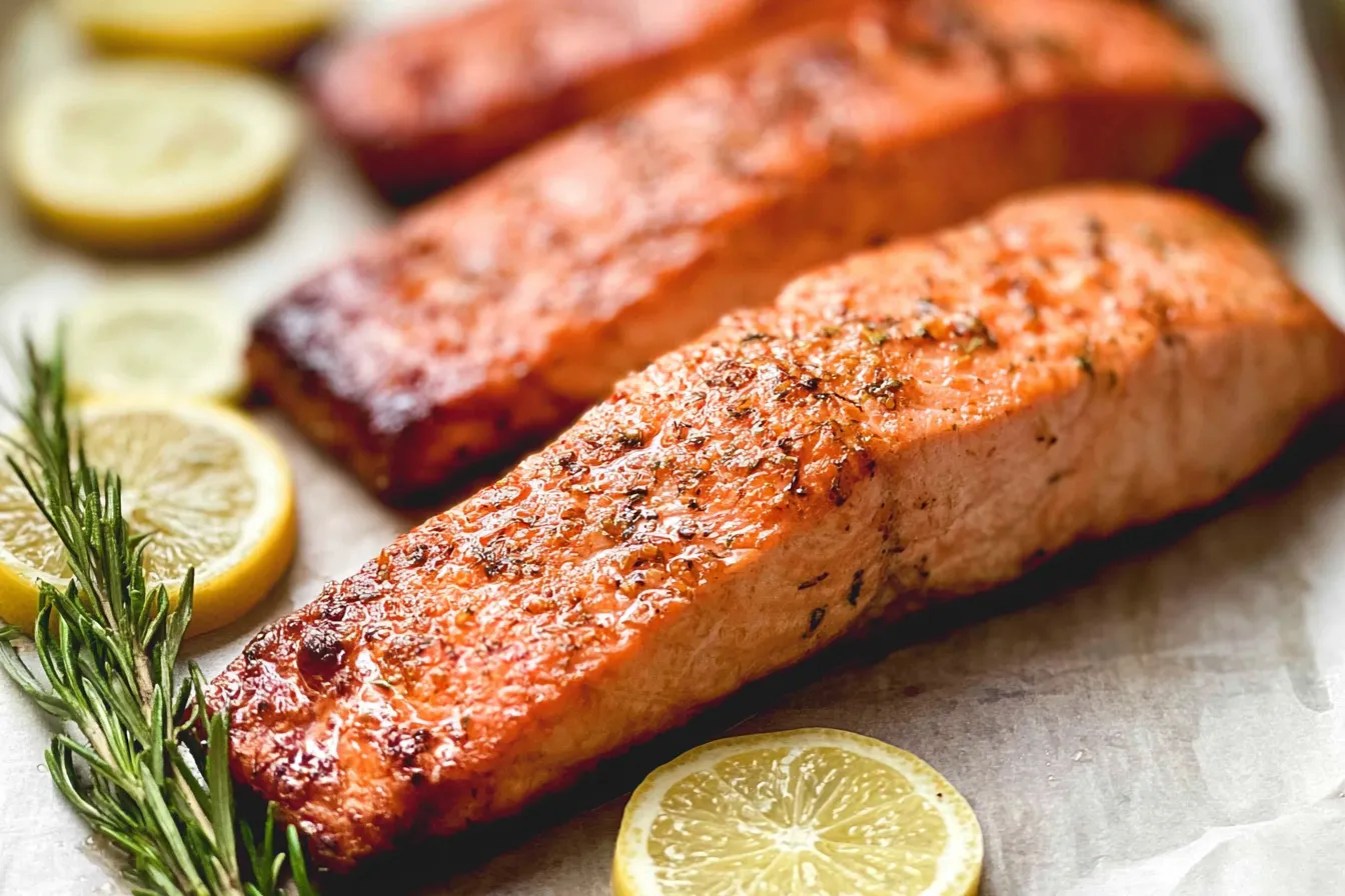 Baked Salmon: A Deliciously Simple Recipe to Enjoy Baked Salmon on a Plate - Delicious and Healthy Meal