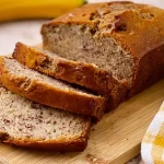 Delicious Homemade Banana Bread Loaf Freshly Baked
