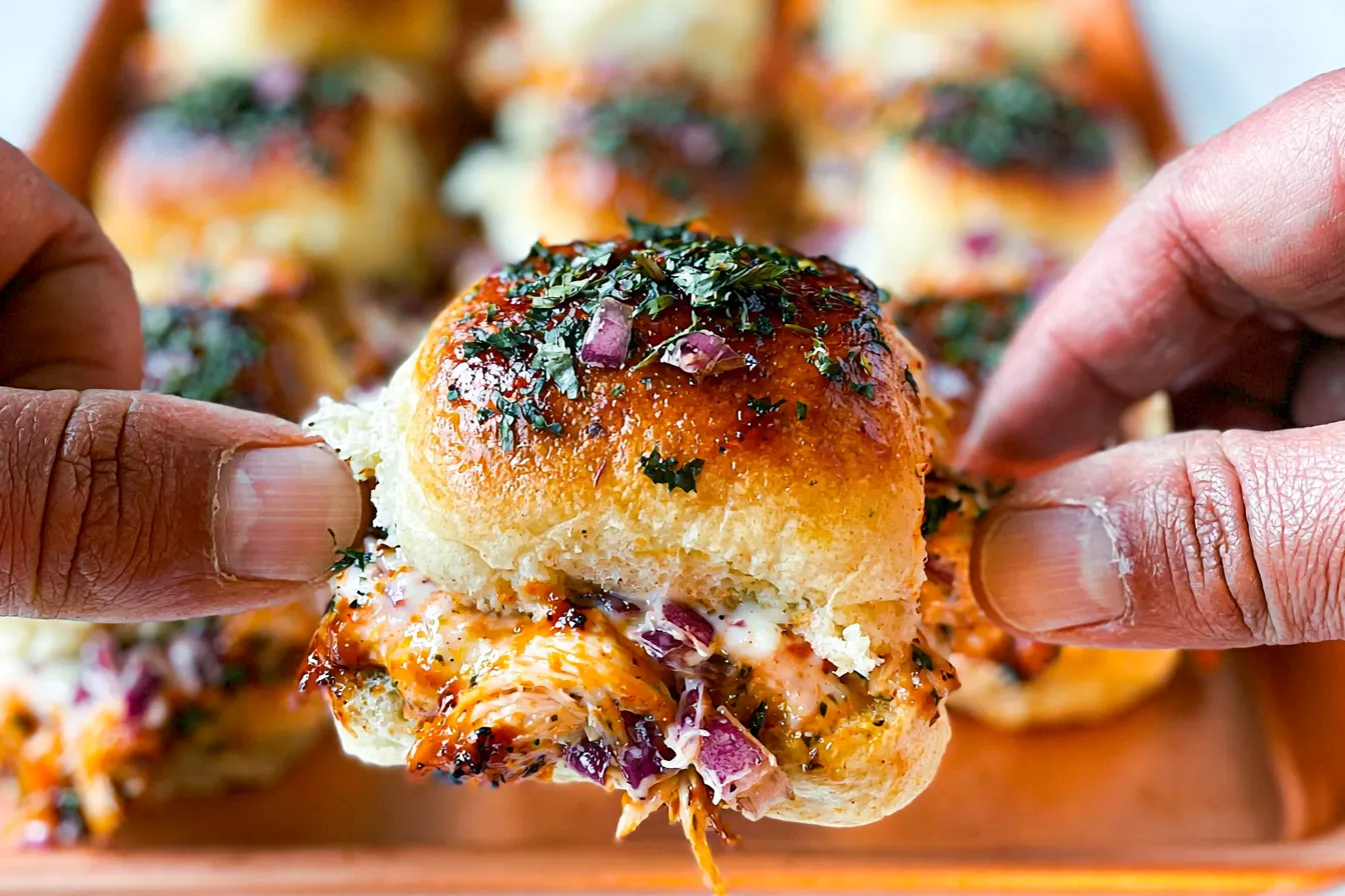 BBQ Chicken Sliders: A Deliciously Easy Crowd-Pleaser 2 BBQ Chicken Sliders