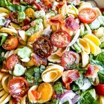 Delicious BLT Pasta Salad in a Bowl