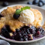 Freshly Baked Blueberry Cobbler