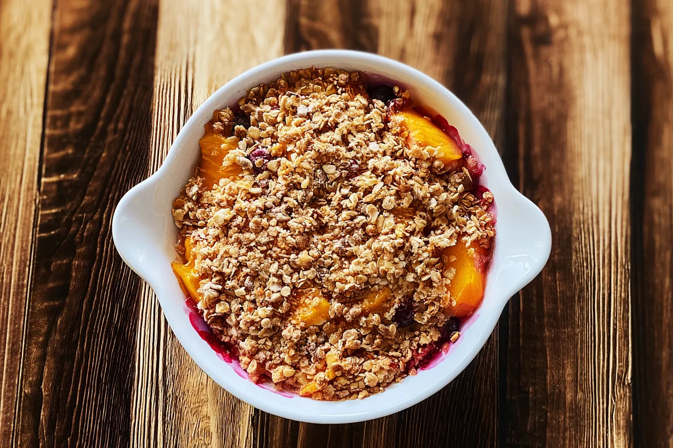 Blueberry Peach Crisp: A Delightful Summer Dessert 2 Blueberry Peach Crisp