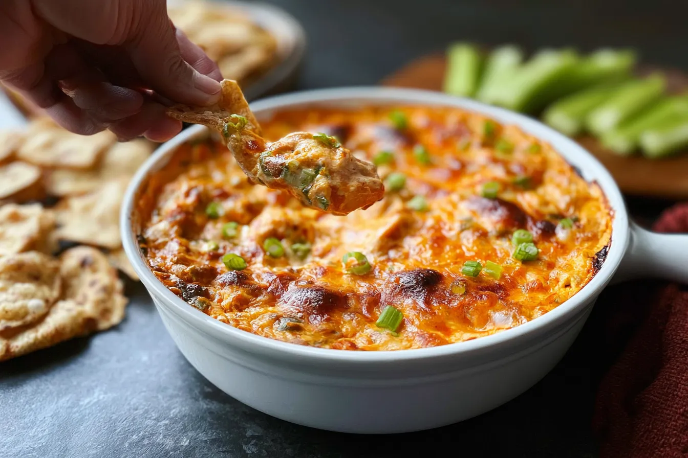 Buffalo Chicken Dip: The Ultimate Game Day Winner! 1 Buffalo Chicken Dip Served in a Creamy Bowl