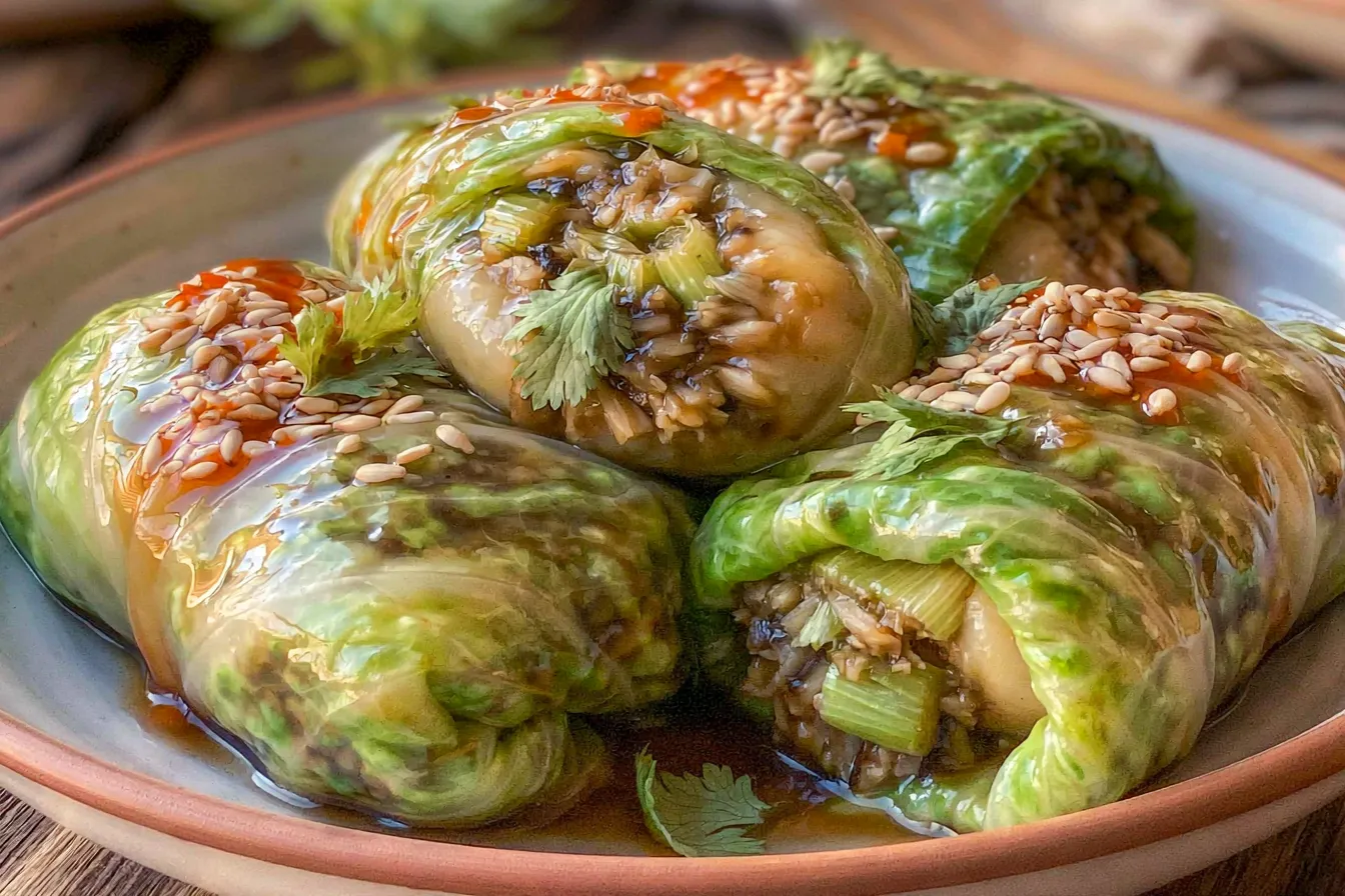 Cabbage Wraps: The Delicious Way to Eat Healthy! Cabbage Wraps Filled with Fresh Ingredients