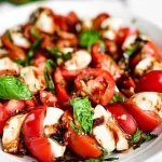 Caprese Salad: The Perfect Summer Dish You’ll Love 3 Vibrant Caprese Salad with Fresh Basil and Tomatoes
