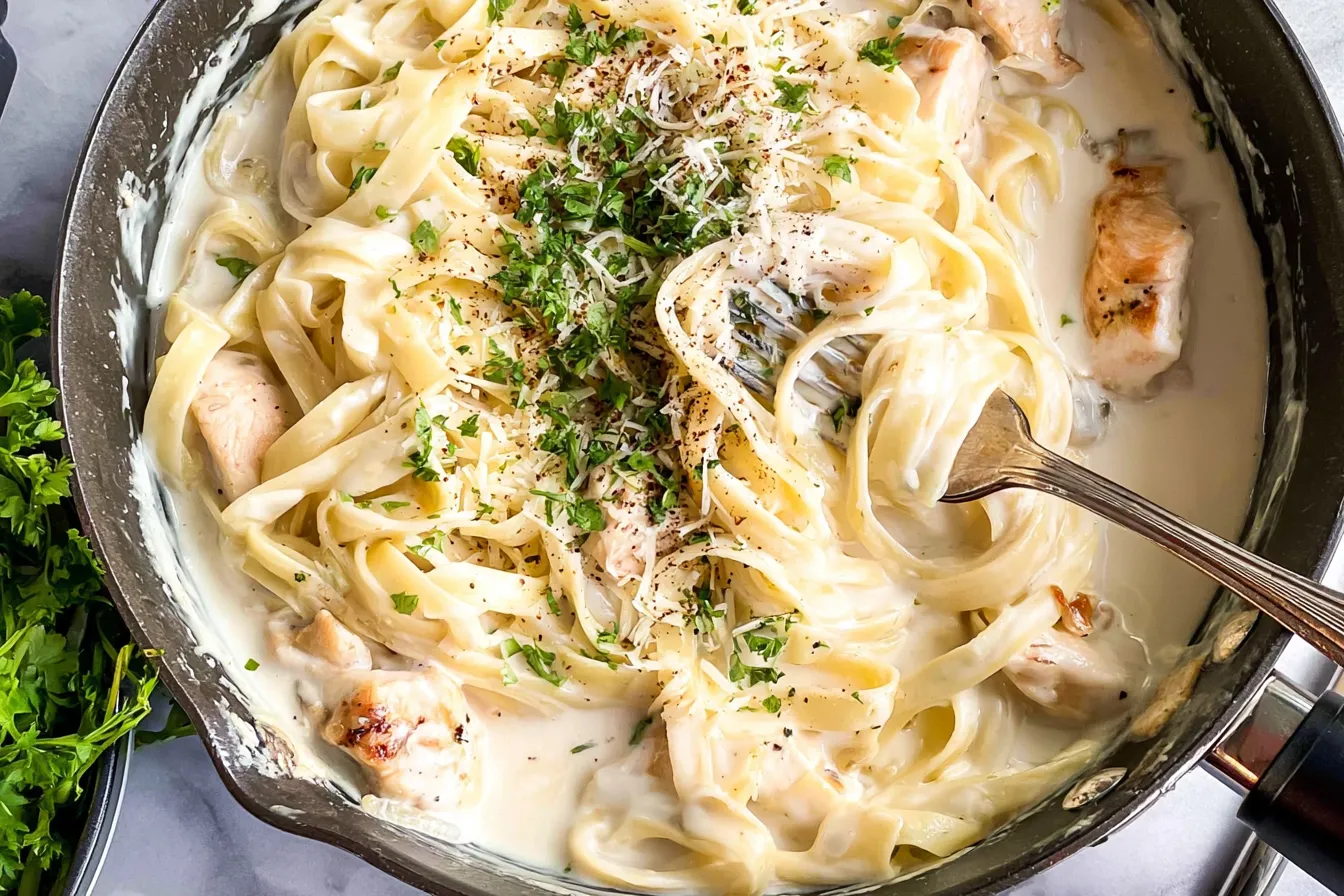 Chicken Alfredo: A Creamy Delight You’ll Love! Creamy Chicken Alfredo on a Plate