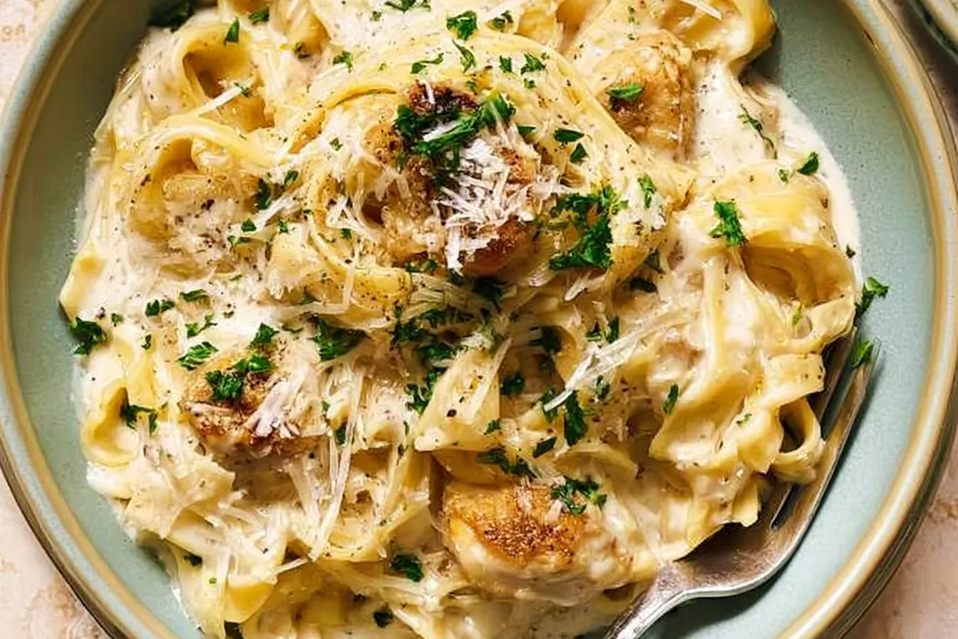 Chicken Alfredo: A Creamy Delight You’ll Love Creamy Chicken Alfredo in a Bowl