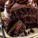 Chocolate Cake Delight: The Best Recipe You'll Ever Taste 3 Decadent Chocolate Cake Slice with Whipped Cream