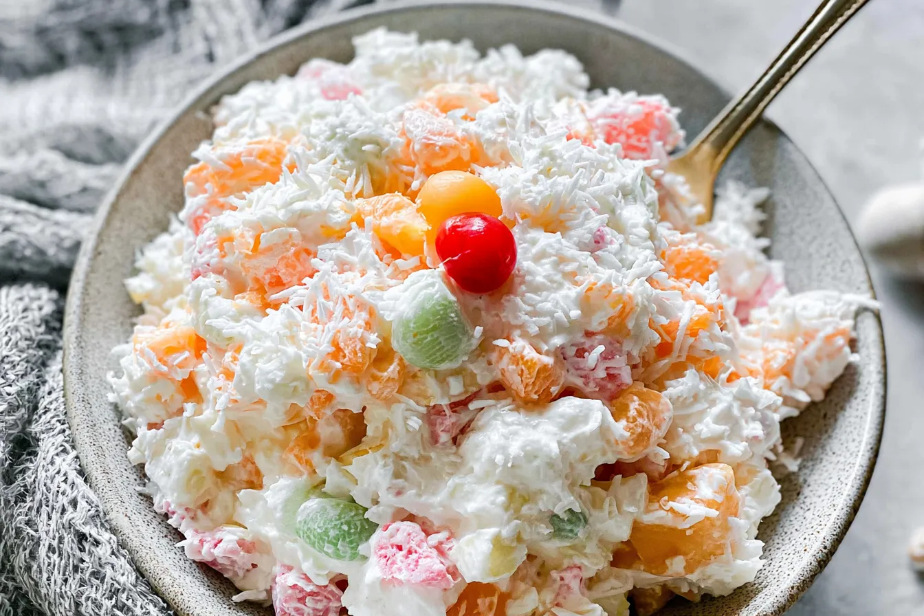 Classic Ambrosia Salad: A Colorful Creamy Delight