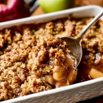 Classic Apple Crisp Fresh Out of the Oven