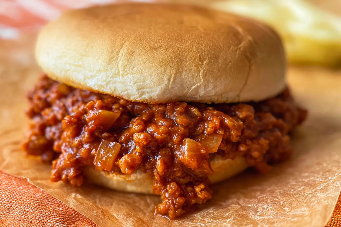 Classic Sloppy Joes on a Plate