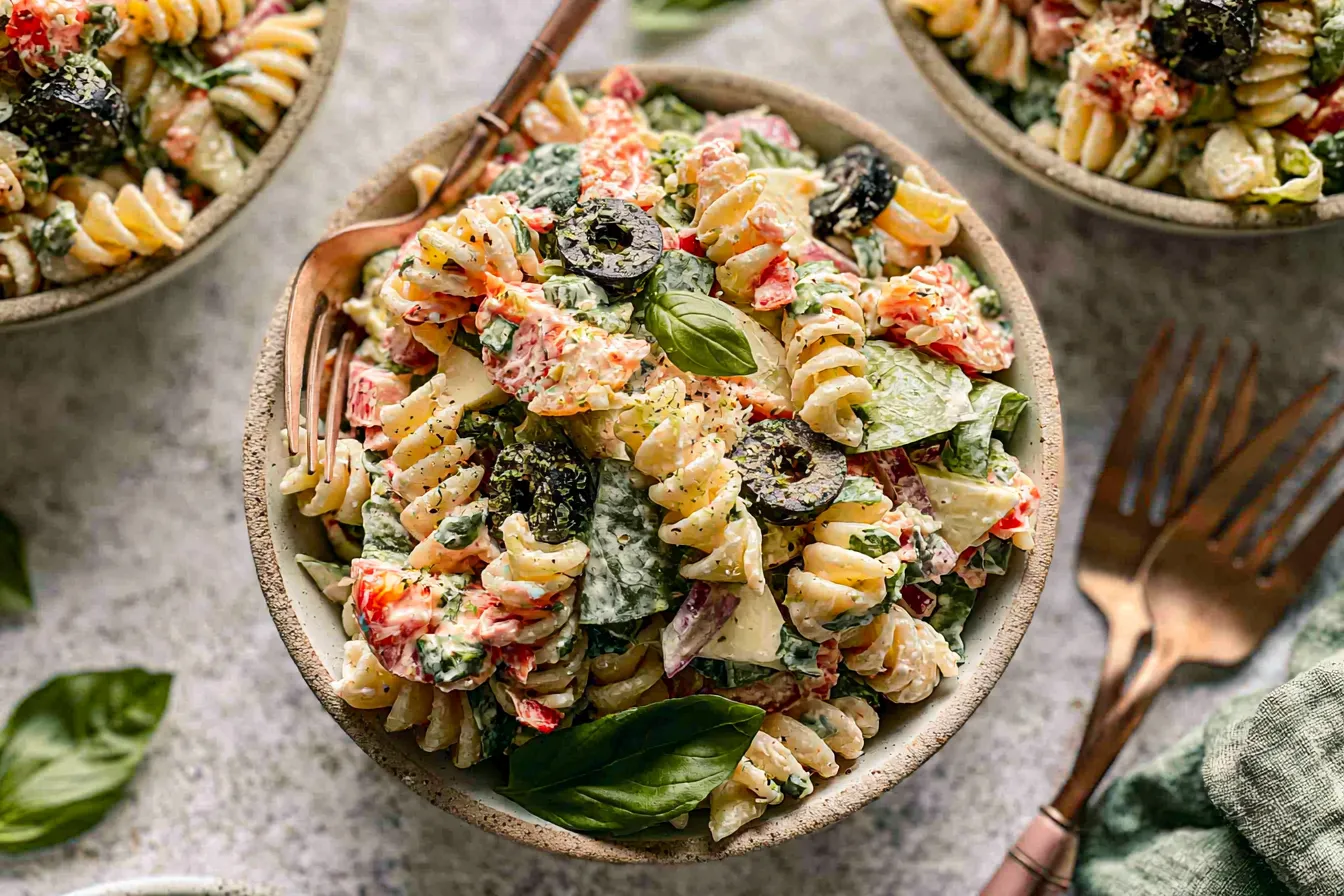Cold Pasta Salad: Refreshing Summer Delight for All Colorful Cold Pasta Salad Ready to Serve