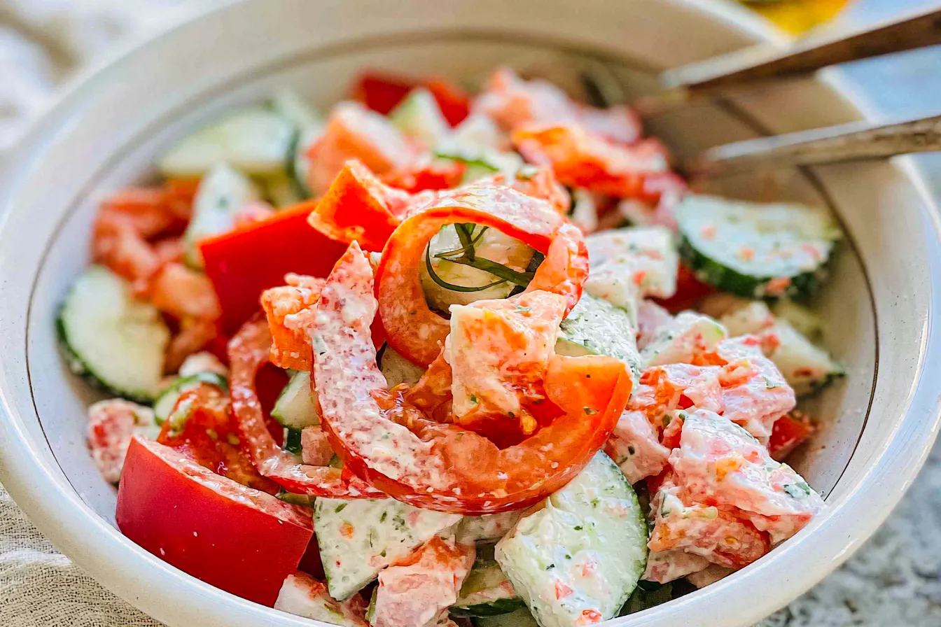 Cucumber Tomato Salad Bowl