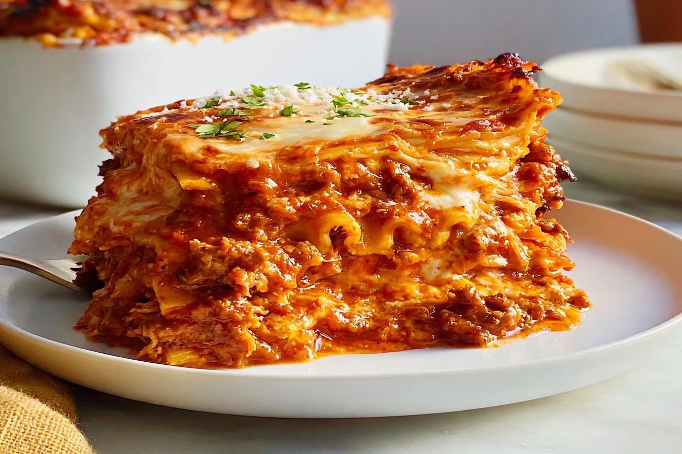 Layers of Delicious Easy Homemade Lasagna