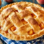 Fresh Peach Pie: A Delicious Summer Treat You Can’t Resist 3 Fresh Peach Pie on a Rustic Wooden Table