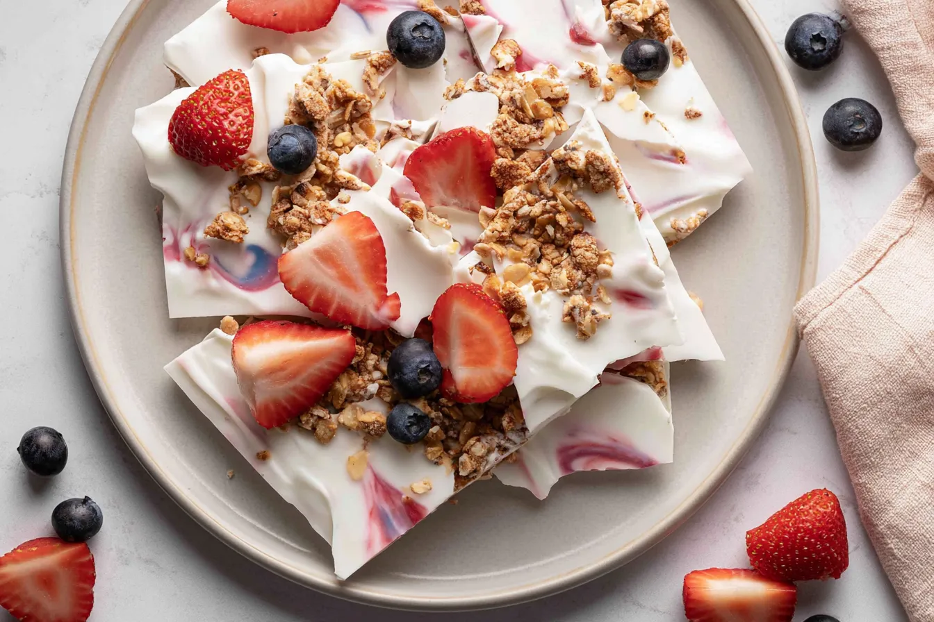 Frozen Yogurt Bark: The Delicious, Guilt-Free Treat You Need Frozen Yogurt Bark - Refreshing and Guilt-Free Treat