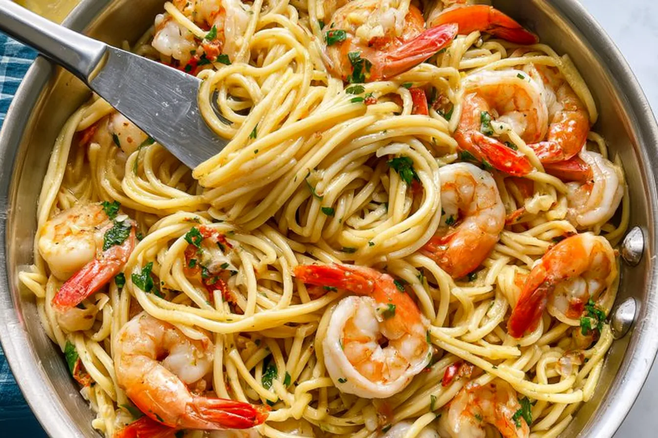 Garlic Butter Shrimp Pasta: A Delicious Dinner Delight 2 Garlic Butter Shrimp Pasta