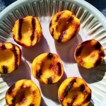 Grilled Peaches Ready to Enjoy on a Summer Plate