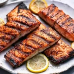 Grilled Salmon on a Beautiful Plate
