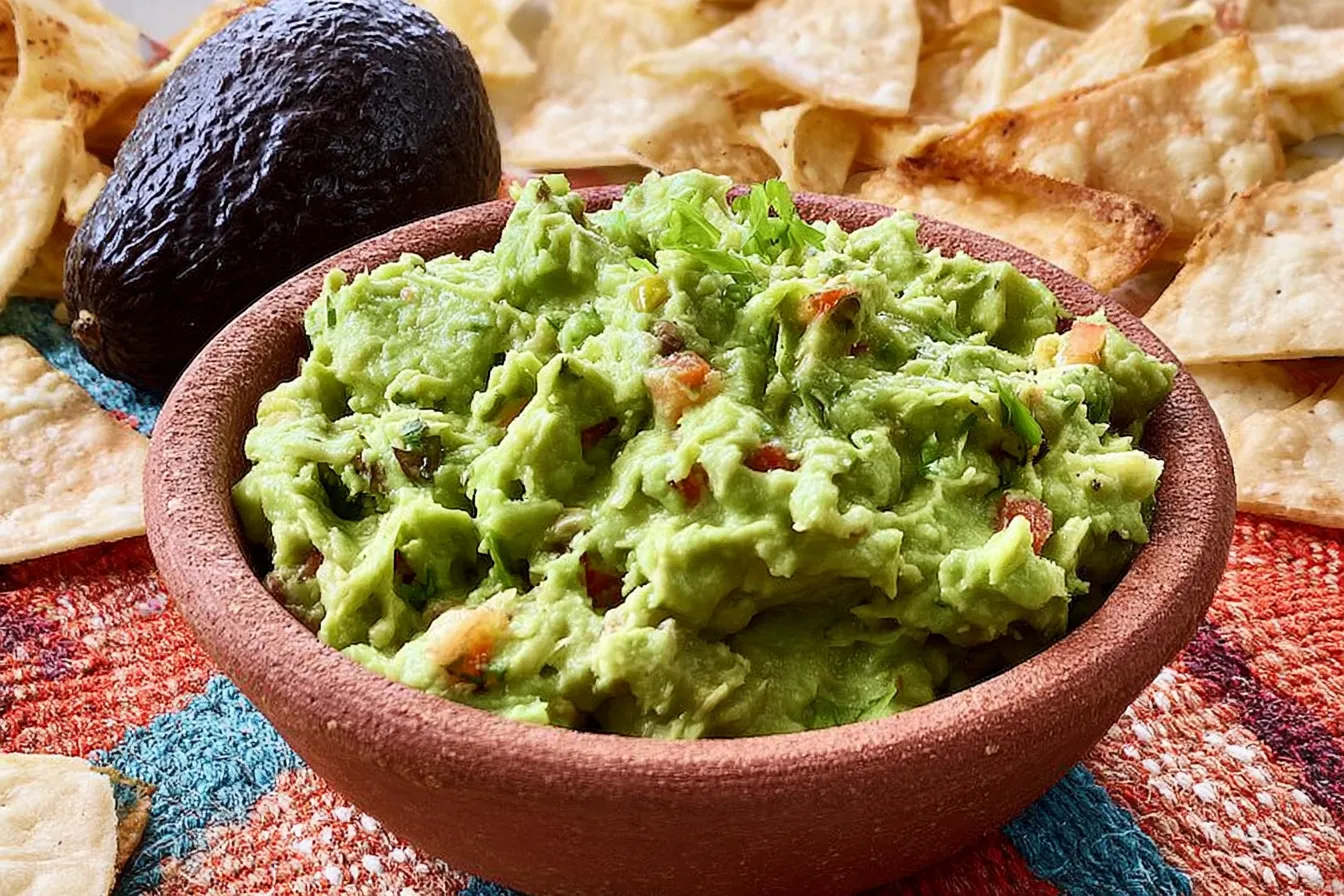 Delicious Guacamole Ready to Serve