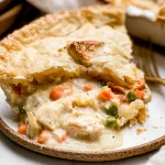 Homemade Chicken Pot Pie Freshly Baked