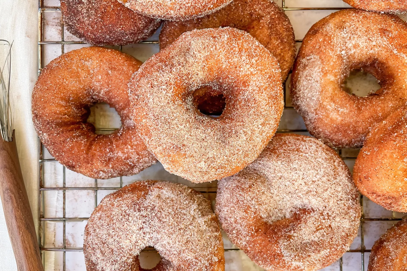 Homemade Cinnamon Sugar Donuts Freshly Made