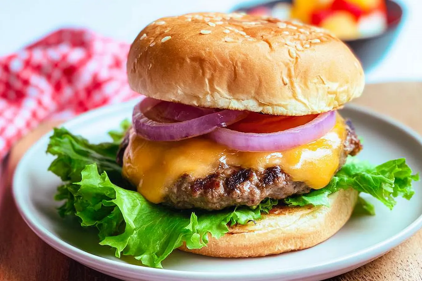 Juicy Grilled Burgers: Perfectly Cooked Every Time! 2 Juicy Grilled Burgers
