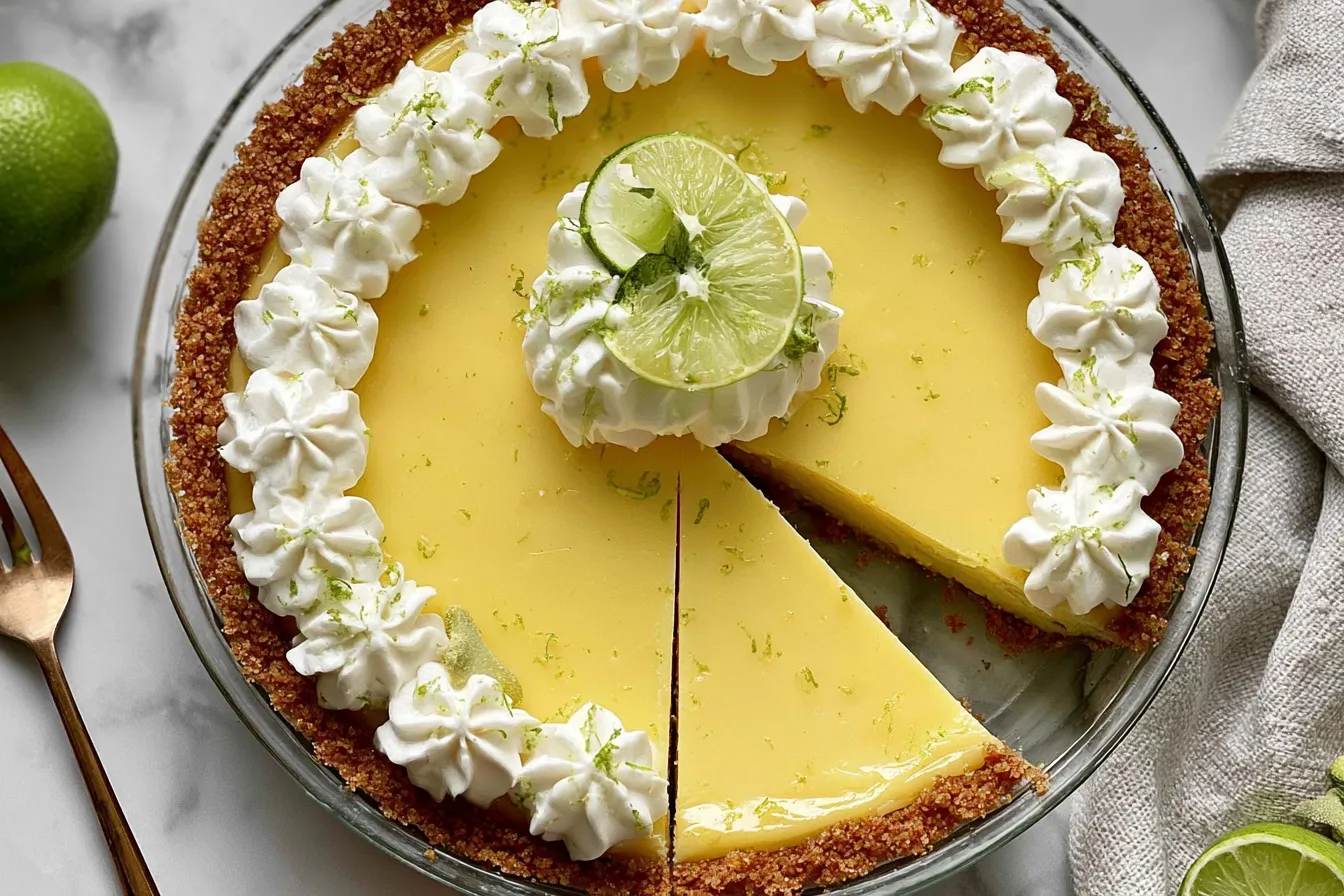 Key Lime Pie: A Refreshing Delight You Can't Resist! Delicious Key Lime Pie Slices on Vibrant Plate