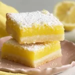 Lemon Bars That Will Brighten Your Day! 3 Delicious Lemon Bars on a Plate