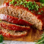 Meatloaf Made Delicious: A Comfort Food Classic 3 Savory Meatloaf on a Plate - Comfort Food Delight