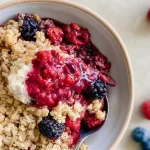 Mixed Berry Crisp in a Serving Dish - A Delicious Dessert