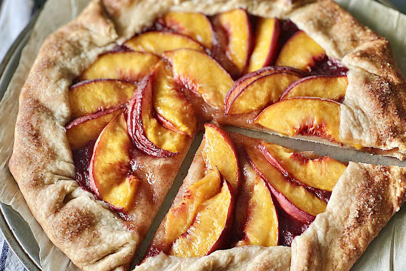 Nectarine Galette: A Delicious Summer Treat You Must Try Homemade Nectarine Galette Freshly Baked for Summer