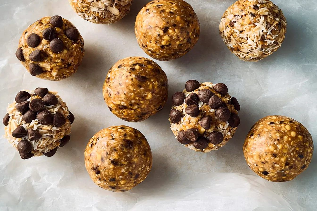 No-Bake Energy Bites That Will Boost Your Day 1 No-Bake Energy Bites in a Colorful Bowl