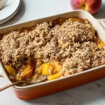 Fresh Peach Crisp Ready to Serve