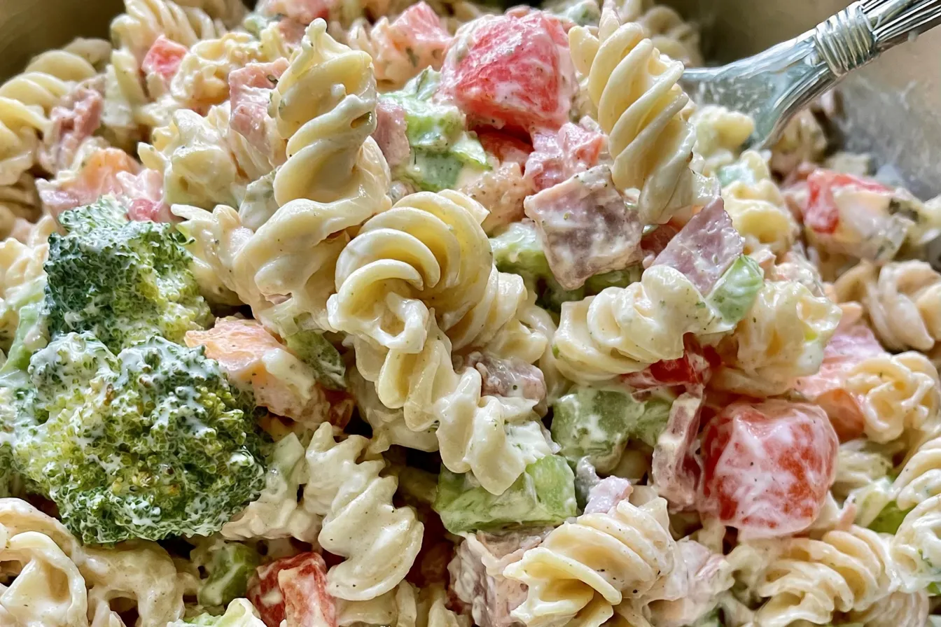 Ranch Pasta Salad: A Creamy Delight Every Bite 1 Ranch Pasta Salad with Fresh Vegetables