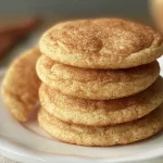 Freshly Baked Snickerdoodle Cookies on a Plate